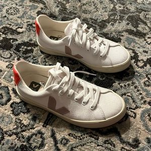 Veja Orange and Pink Sneakers